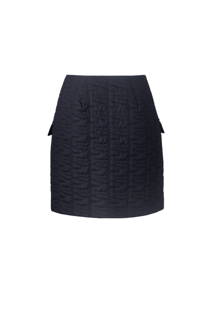 Quilted skirt with CF zipper - 图片 2